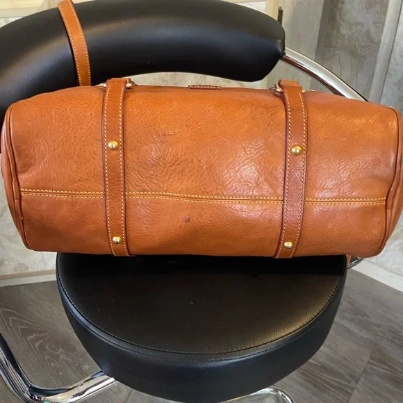 Dooney & Bourke Florentine Satchel Leather Tote Bag natural excellent condition - Picture 5 of 16